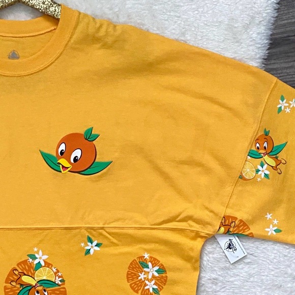 Disney Parks Spirit Jersey Original Orange Bird Flower Garden Festival Large New - Picture 6 of 11
